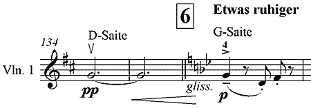 Mahler V, mvt 3, Bars 131-133.